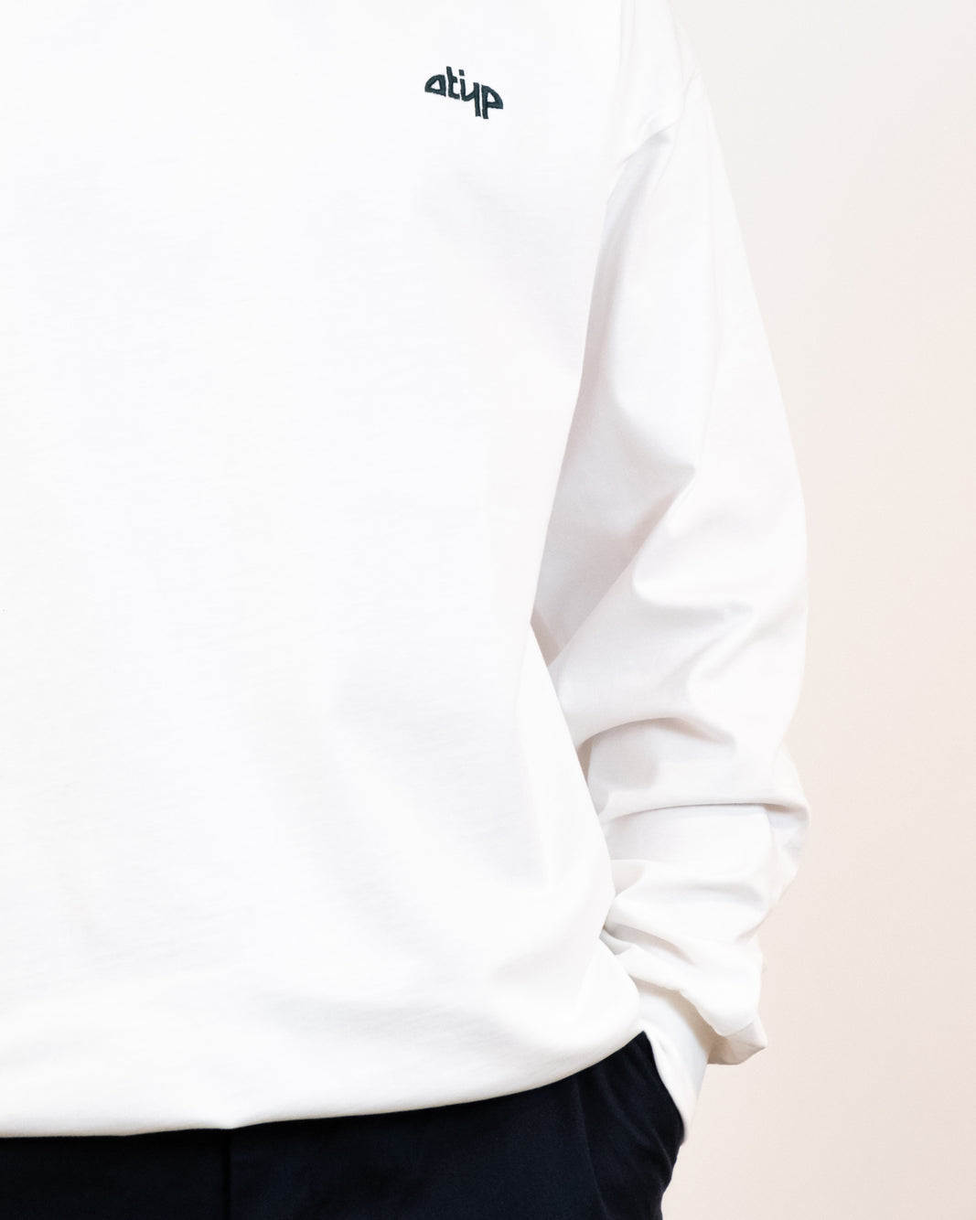 T-SHIRT MANCHE LONGUE ICÔNE BLANC