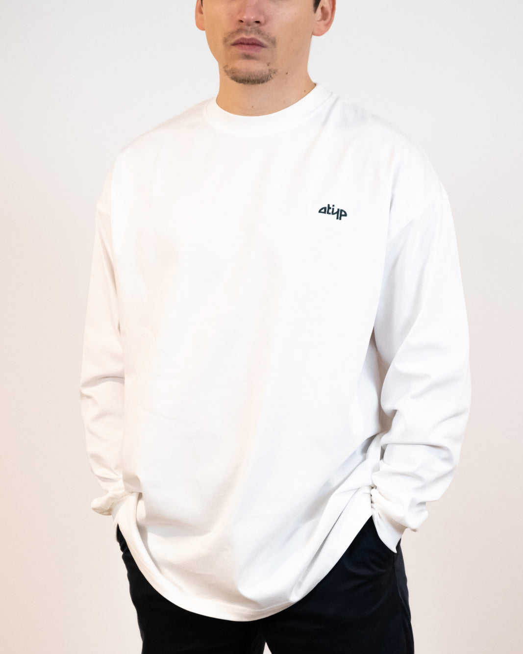 T-SHIRT MANCHE LONGUE ICÔNE BLANC