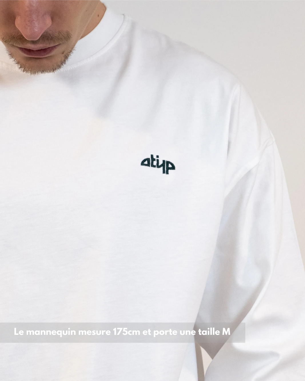 T-SHIRT MANCHE LONGUE ICÔNE BLANC